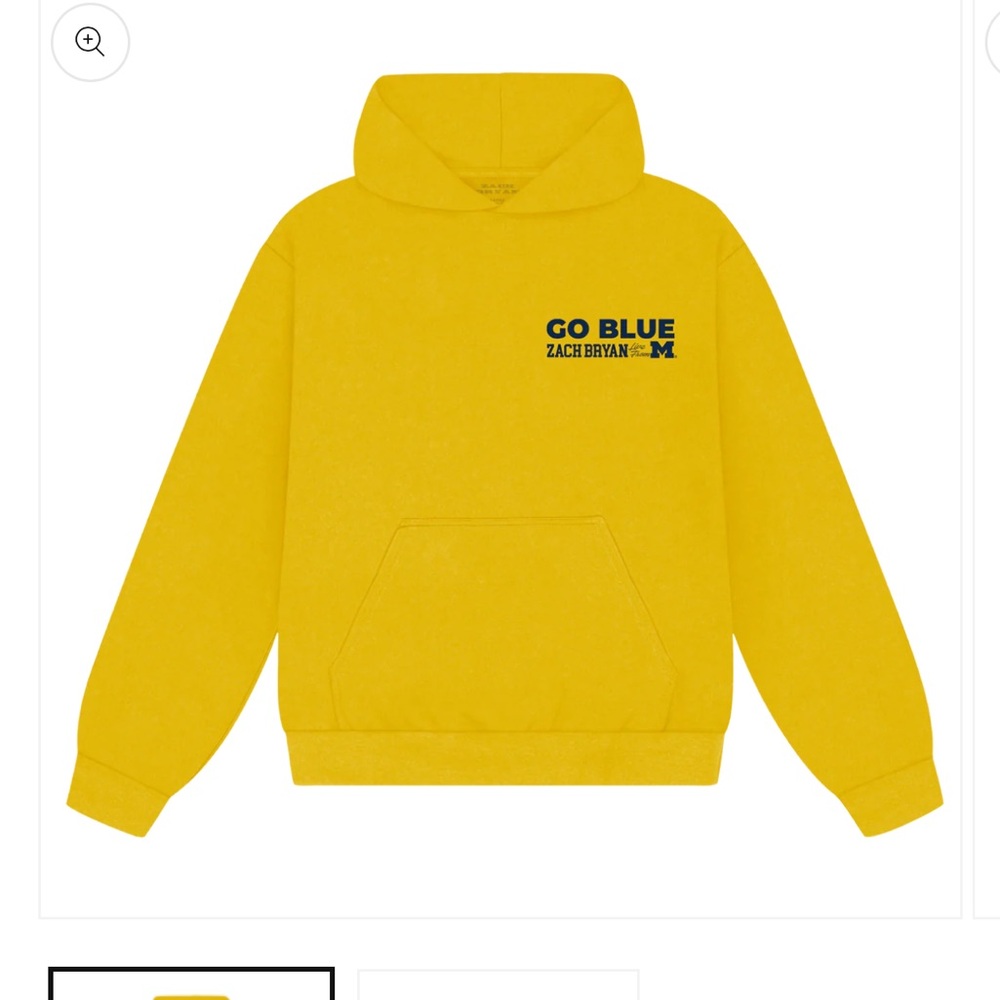 Zach Bryan Big House Yellow Go Blue Hoodie